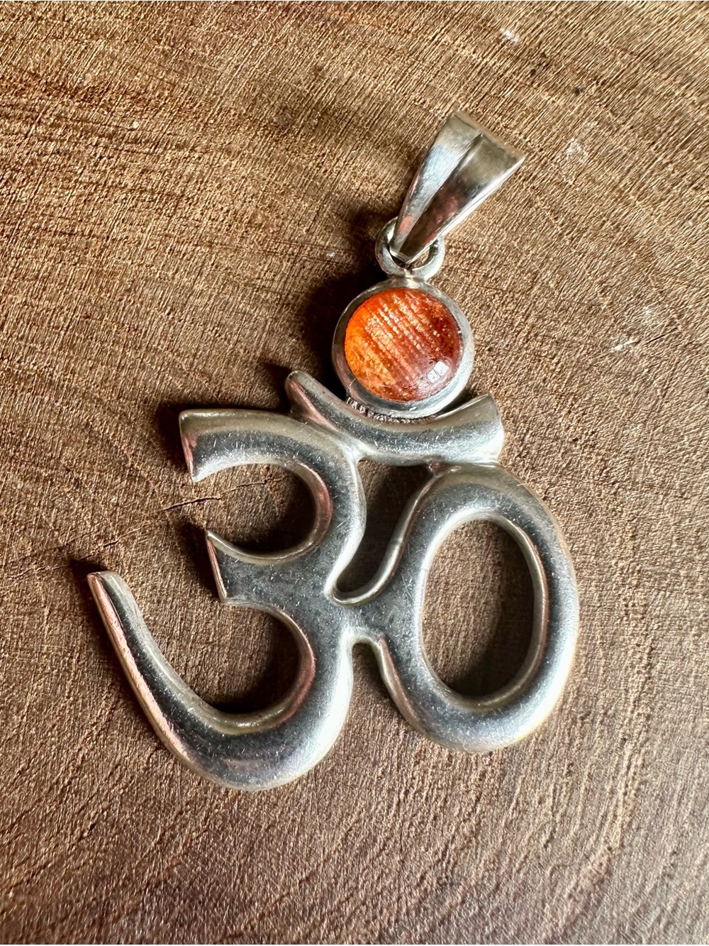 Sterling Silver Om Pendant